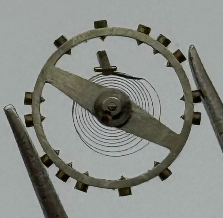 FHF 75 Balance Wheel Complete And Spring 5¼’’’ 203 M Watch Movement Parts 