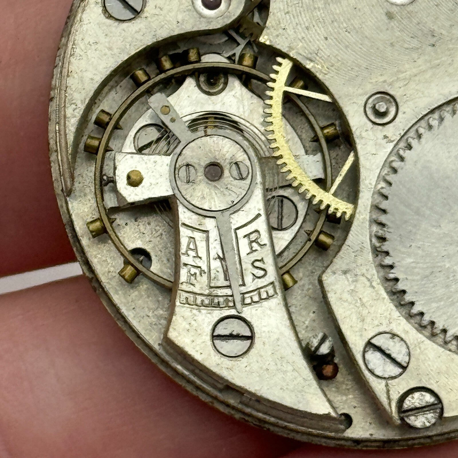 43mm Hunter 15 Jewels Swiss Balance Ok Pocket Watch Movement PARTS REPAIR