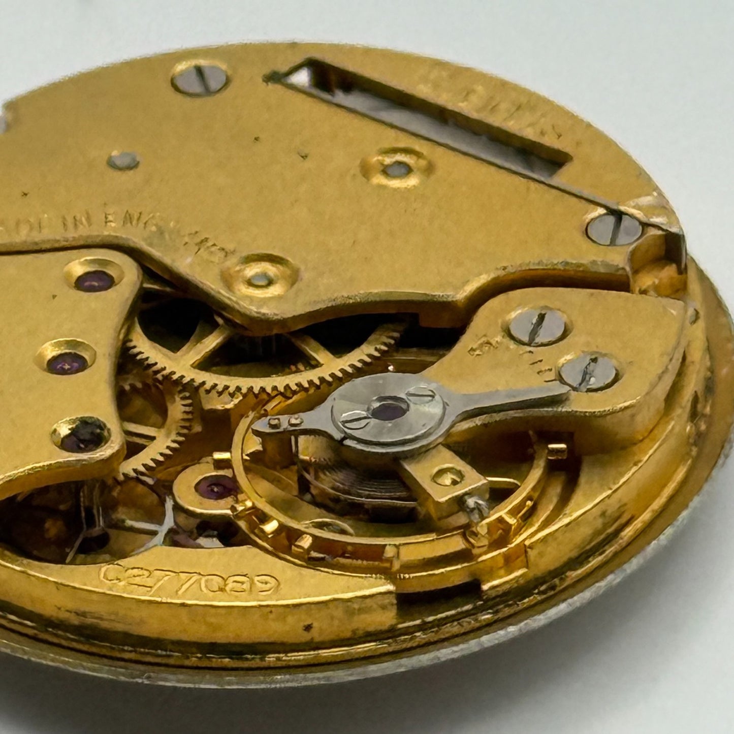 Smiths De Luxe C277089 Watch Movement Manual Wind Vintage Parts Repair 26.6mm