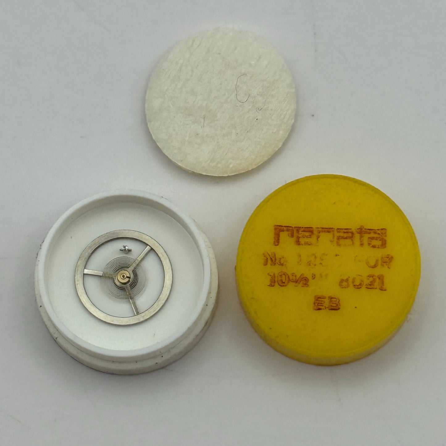 EB 8021 Balance Wheel Complete And Spring 10 1/2’’’ 1253 Watch Movement Parts