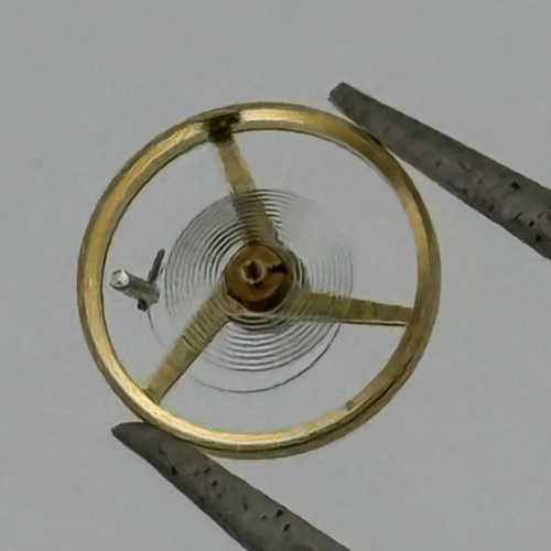 AS 1977-2 Balance Wheel Complete And Spring  1831 M Watch Movement Parts NOS