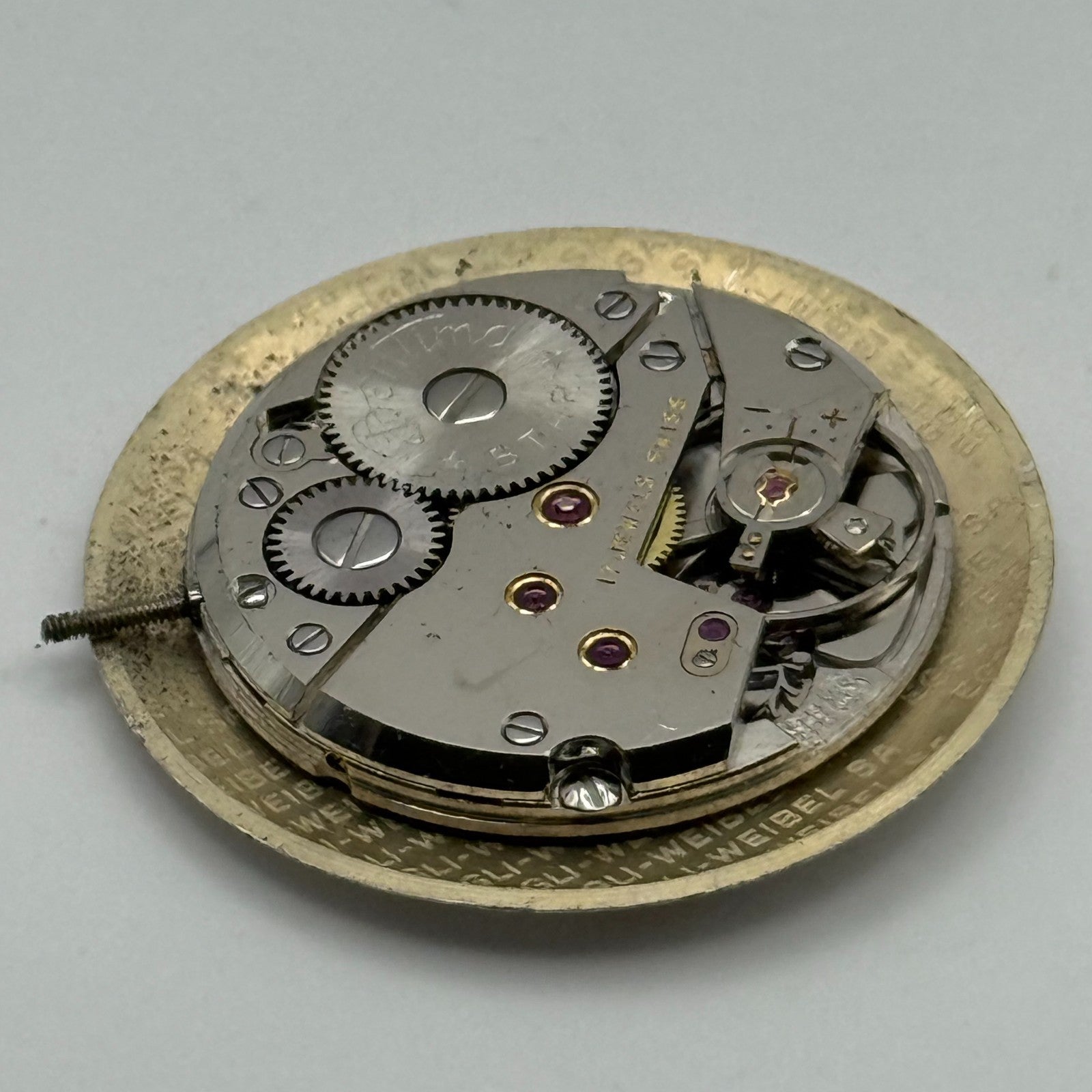 AS 1525 1526 Watch Movement Bentima Manual Wind Vintage Parts Repair 23.6mm
