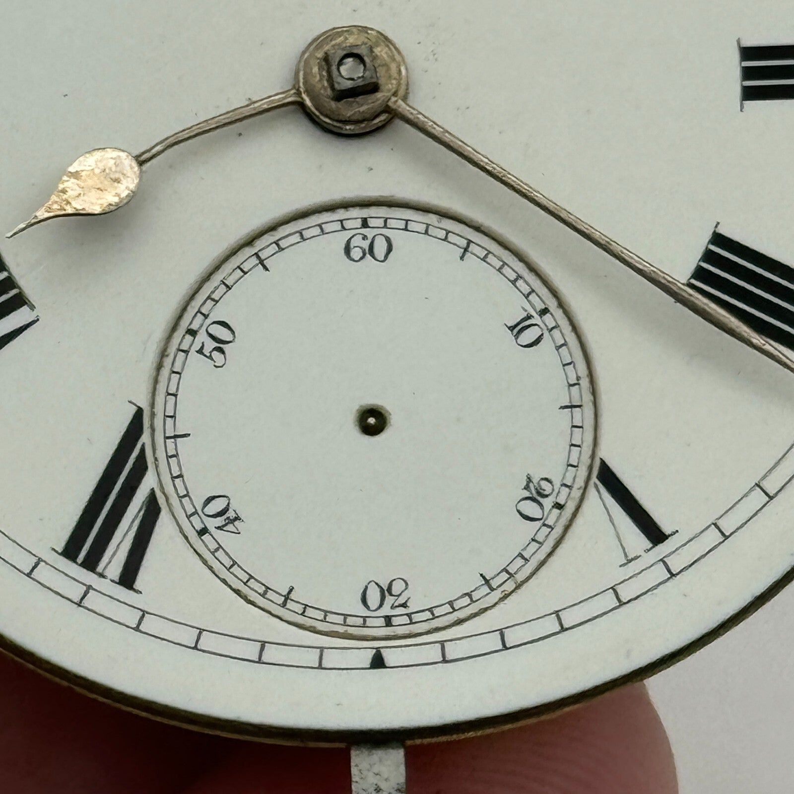 43mm Antique Good Quality Unidentified English Pocket Watch Movement PARTS SPARE