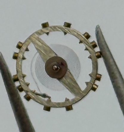 FEF 430 6600 Balance Wheel Complete And Spring 943 M Watch Movement Parts NOS