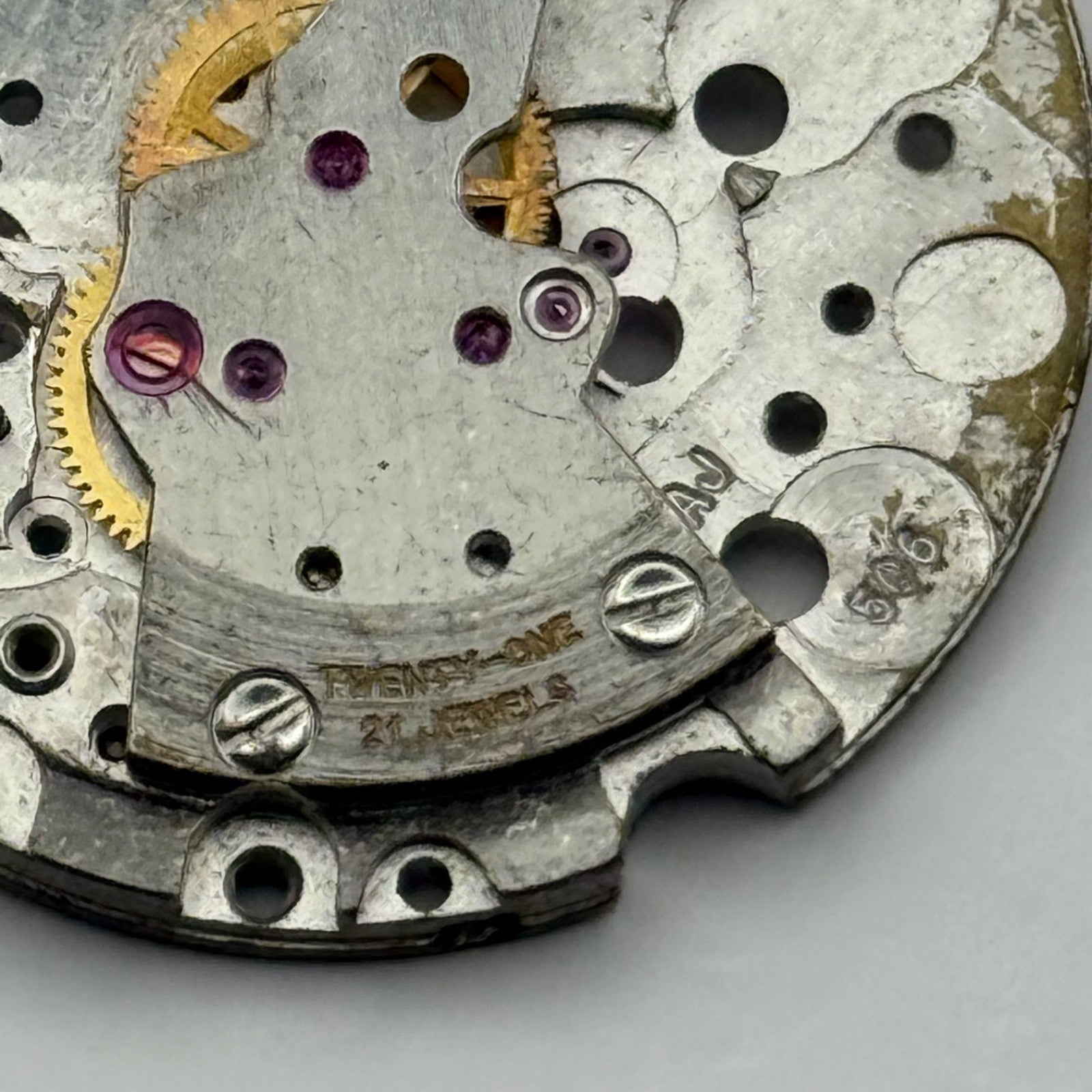Longines 506 Watch Movement Automatic Incomplete Vintage Swiss Parts 25.9mm