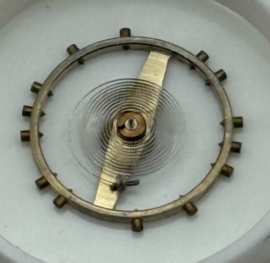 Peseux 320 330 Balance Wheel Complete And Spring 454 M Watch Movement Parts NOS