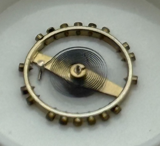 Peseux 220 Balance Wheel Complete And Spring 8¾’’’ 282 M Watch Movement Parts