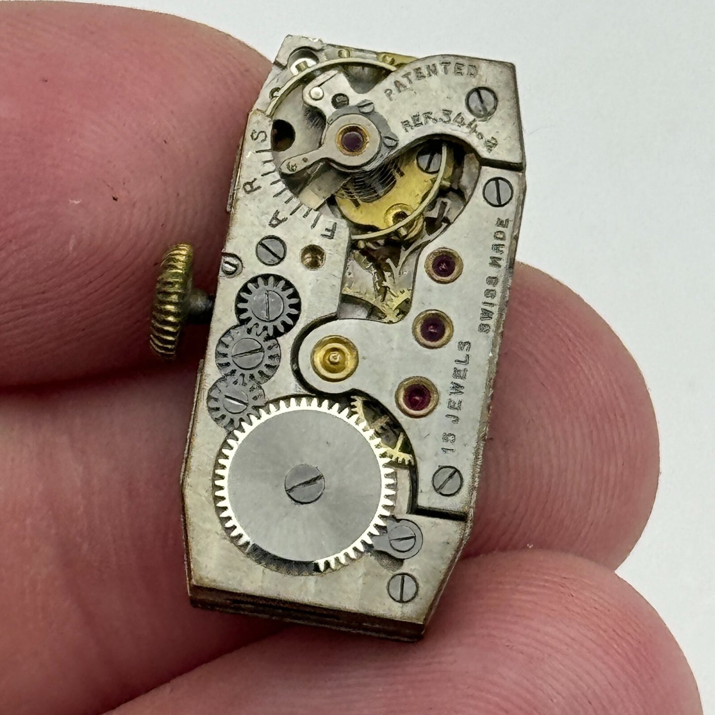 12.6mm Ladies Cyma 344.a Balance Ok Manual Wind Watch Movement Vintage PARTS