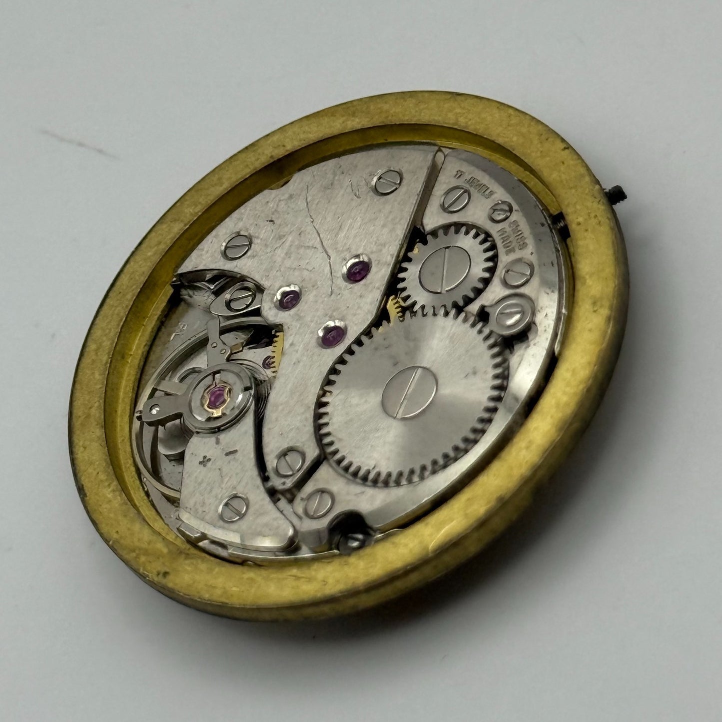 FHF 72 Watch Movement Mappin Manual Wind Vintage Swiss Parts Repair 31.6mm