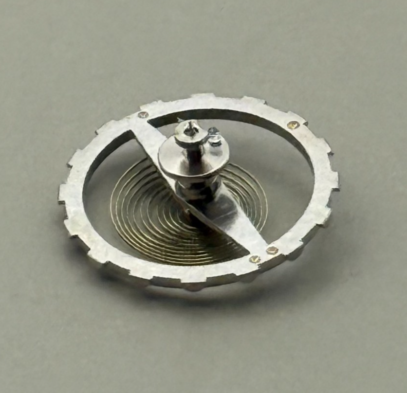 Ebosa 23 Balance Wheel Complete And Spring  11½’’’ 125 Watch Movement Parts NOS