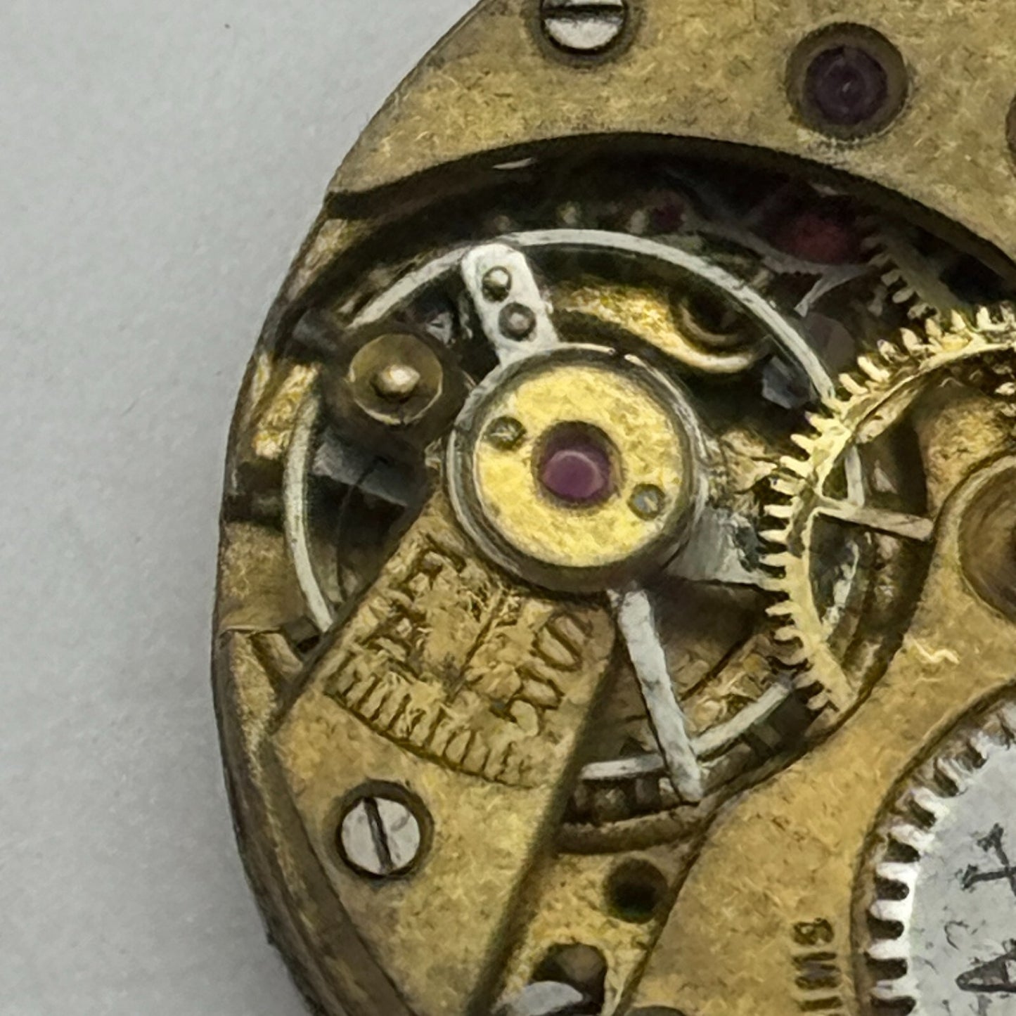 23.6mm Audax W.J.H. ETA 15 Jewels Balance Ok Manual Wind Watch Movement PARTS