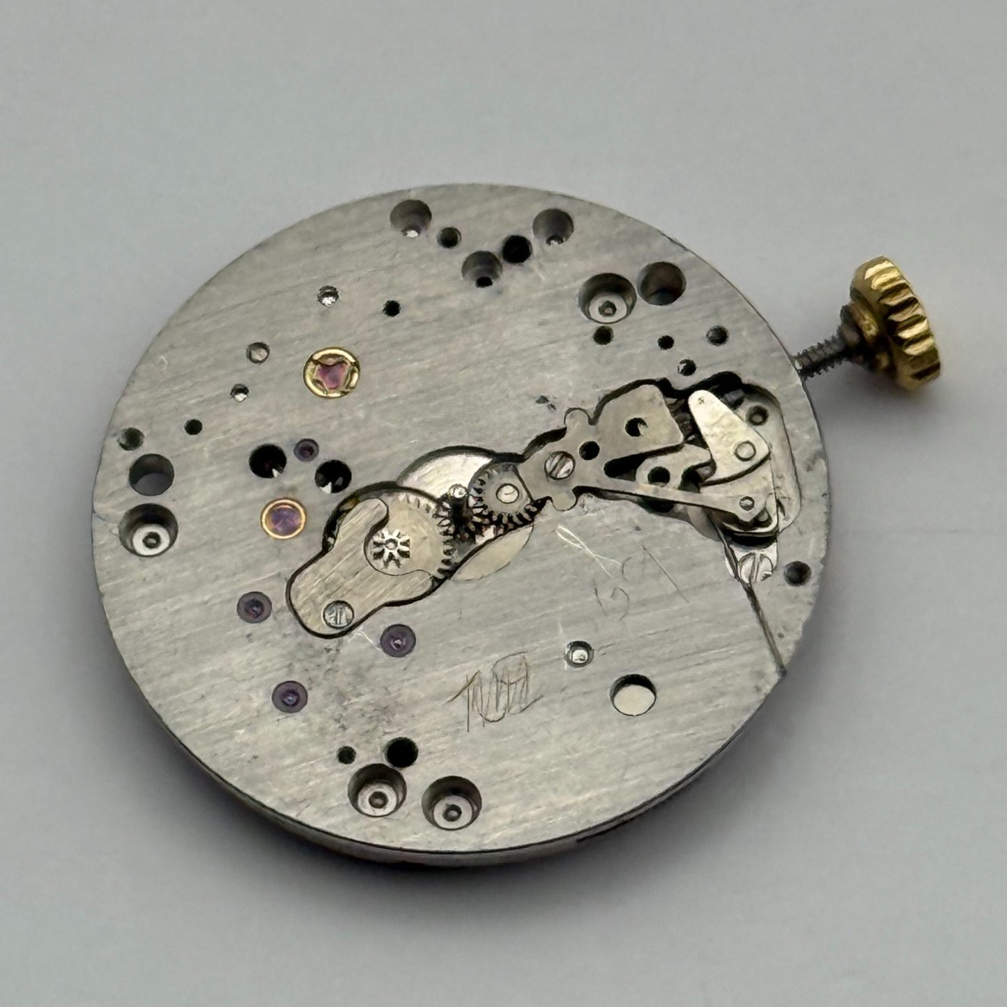 Jaeger Le Coultre 895 Thin Watch Movement Square Dial Vintage Parts Repair 21mm