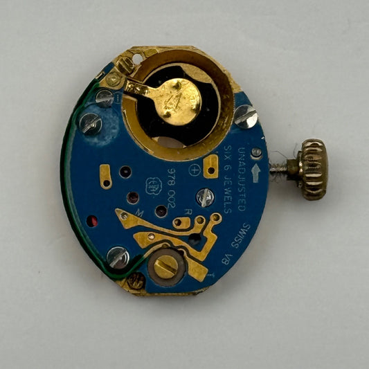 ETA 978.002 Quartz Watch Movement Incomplete Swiss Ladies Vintage Parts Repair