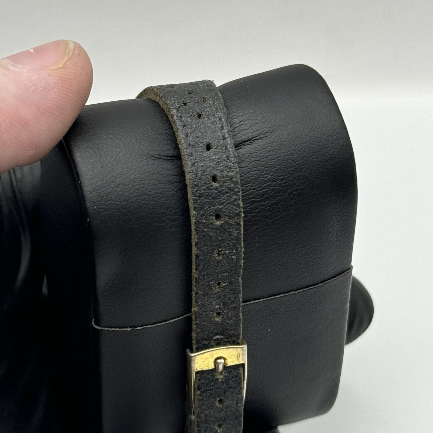 27mm Ladies Manual Wind Excalibur Black Dial Swiss Watch To Repair Non Working