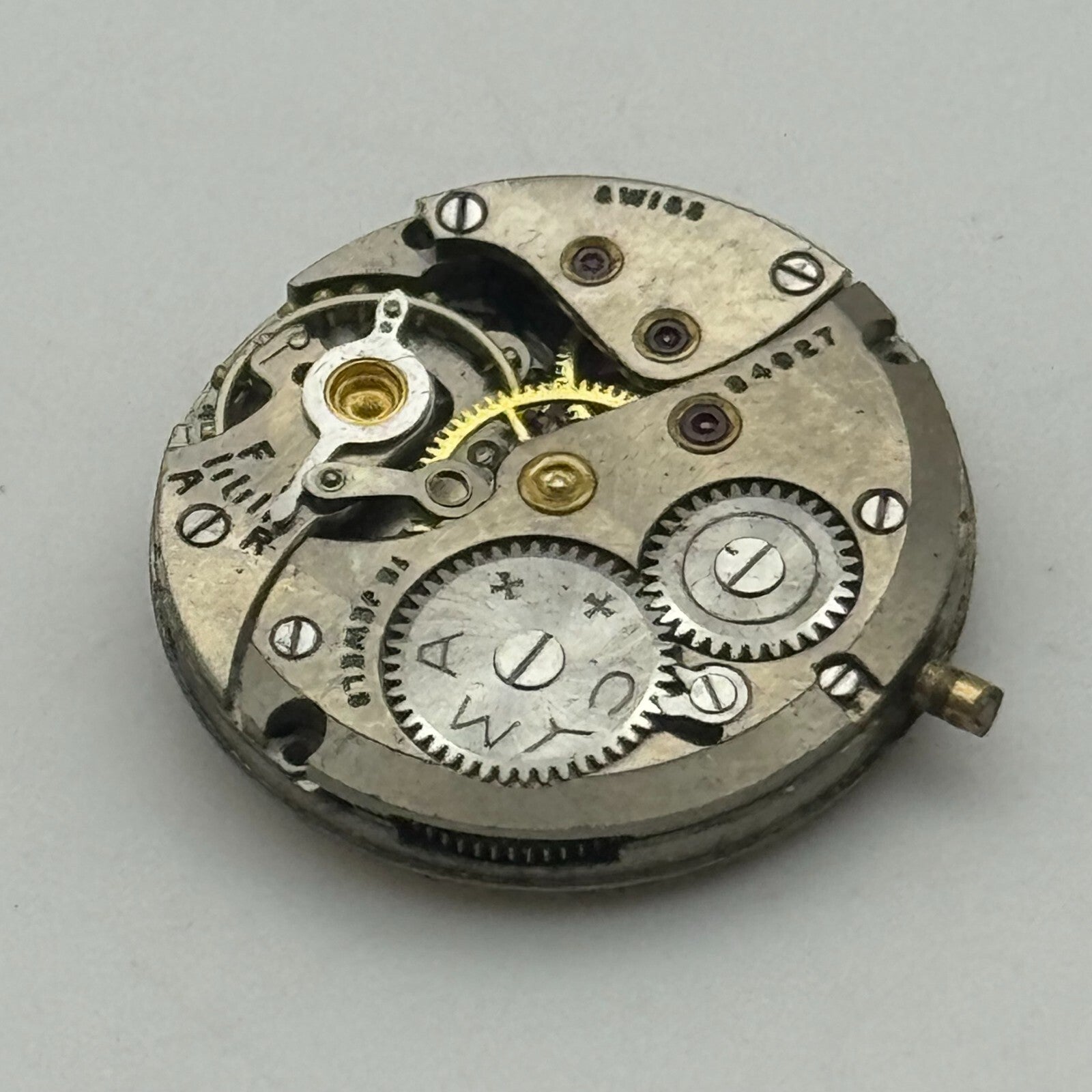 19.7mm Cyma Ref 424k Sub Seconds Manual Wind Watch Movement Swiss Vintage PARTS