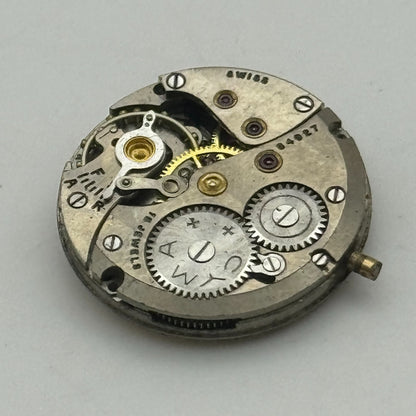 19.7mm Cyma Ref 424k Sub Seconds Manual Wind Watch Movement Swiss Vintage PARTS