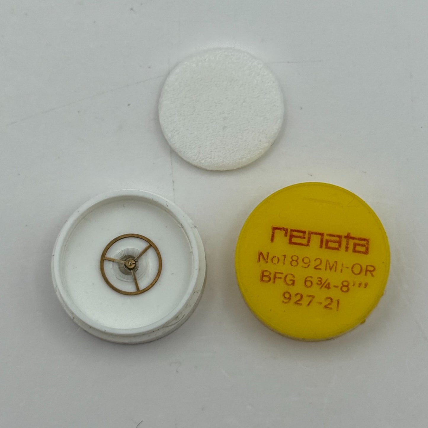 BFG 927-21 Balance Wheel Complete And Spring  1892 M Watch Movement Parts NOS