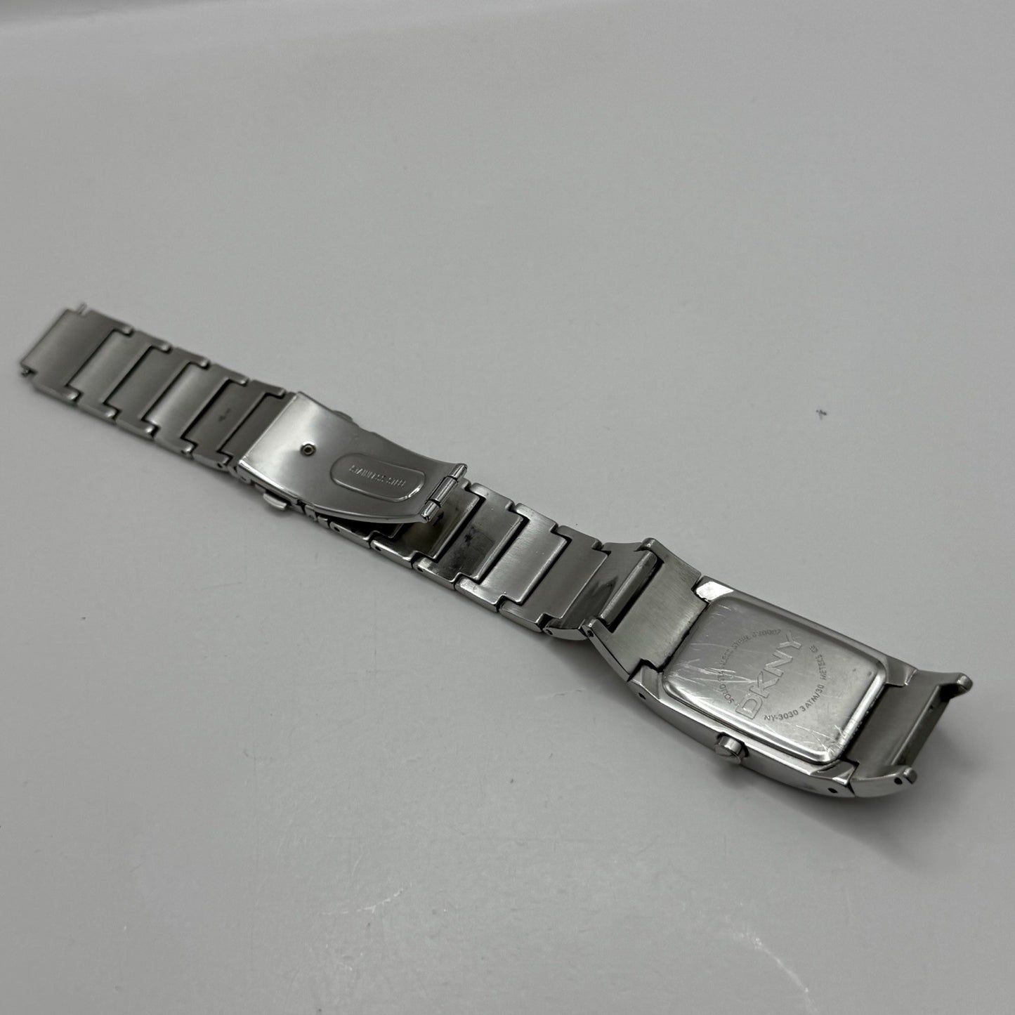 23mm Working Ladies DKNY NY-3030 Stainless Steel Quartz Watch Broken Strap