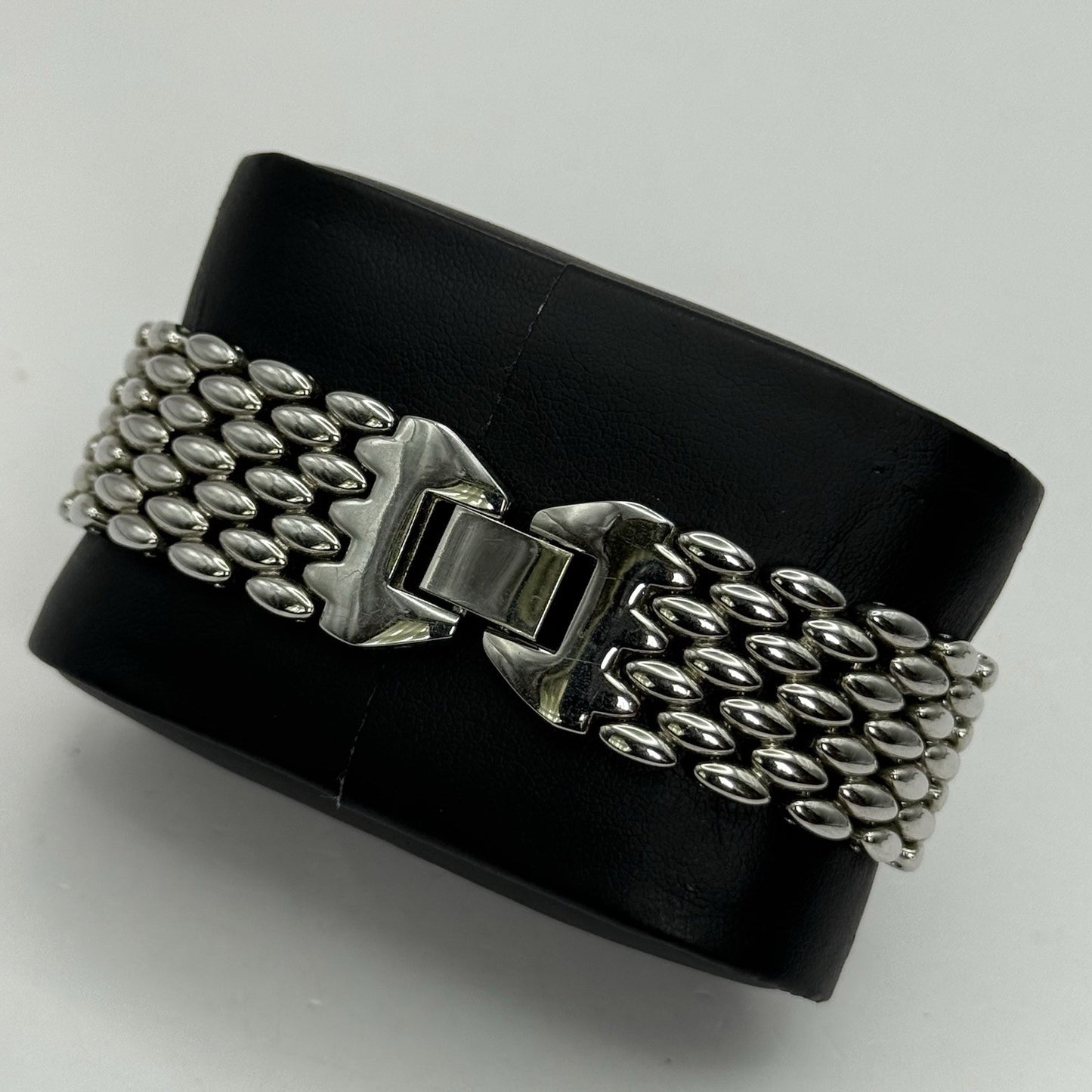 19mm Working Ladies Censi Collection Silver Tone Japan Quartz Watch 6.75 Inches