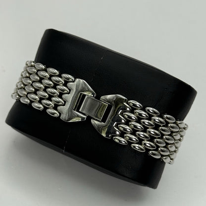 19mm Working Ladies Censi Collection Silver Tone Japan Quartz Watch 6.75 Inches