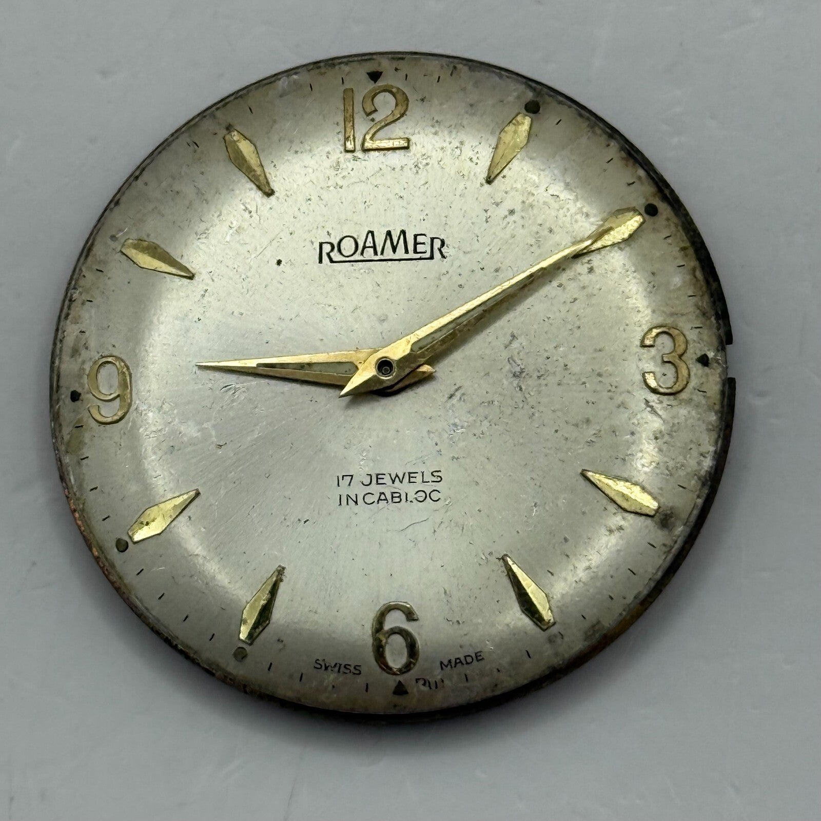 31mm Vintage Roamer MST 414 Balance Ok Watch Movement PARTS REPAIR