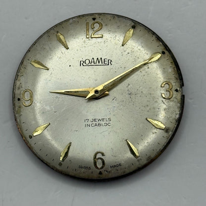 31mm Vintage Roamer MST 414 Balance Ok Watch Movement PARTS REPAIR