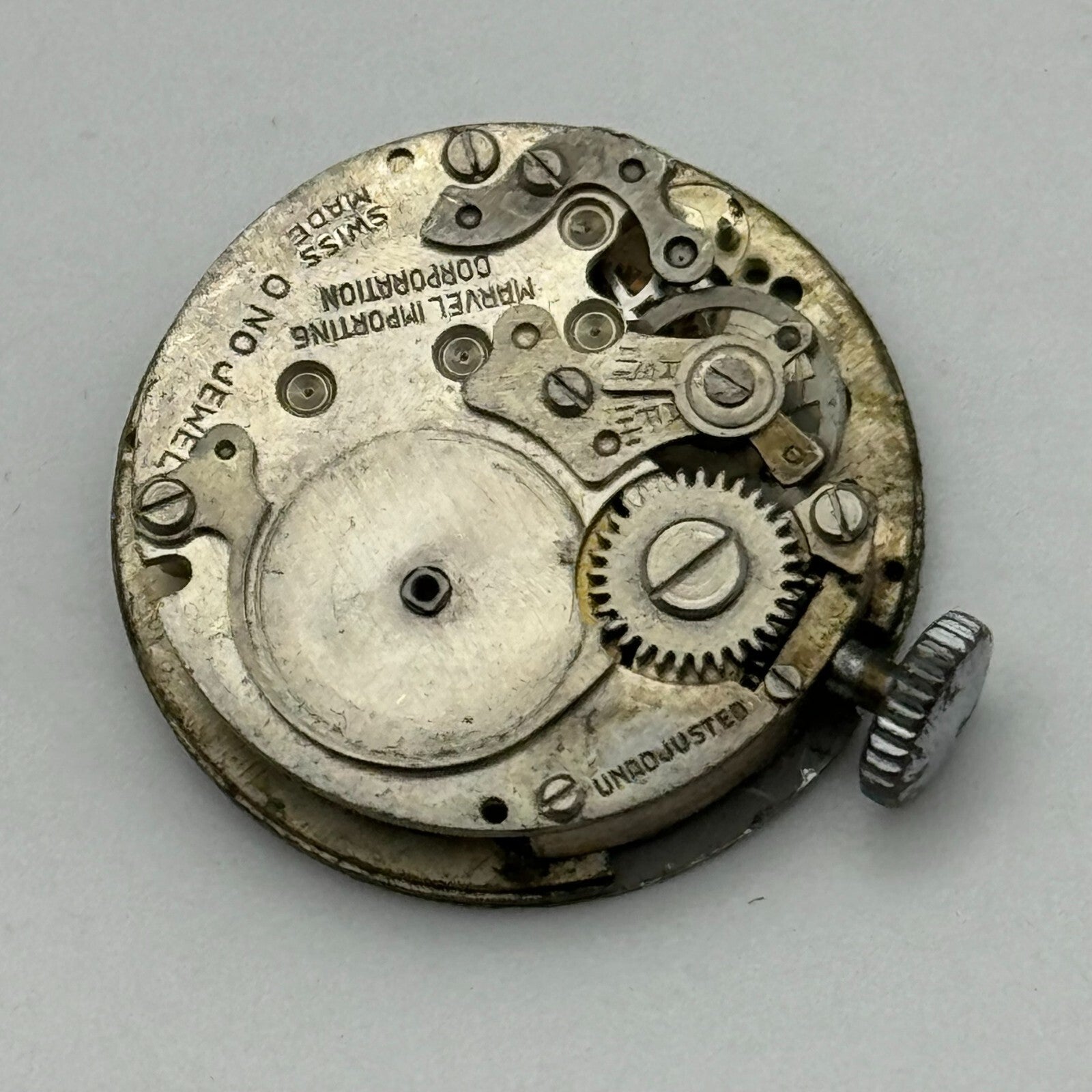23.6mm Men's Uba Marvel Importing Corporation Manual Wind Watch Movement PARTS