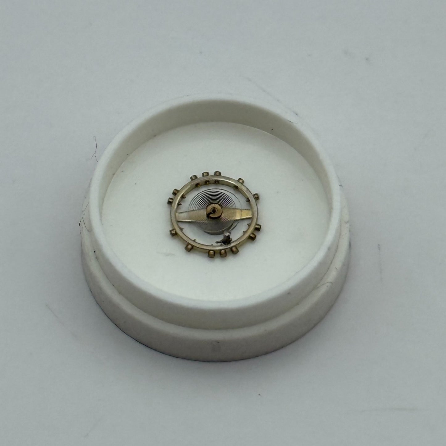 FHF 159 Balance Wheel Complete And Spring 3-10''' 190 M Watch Movement Parts 