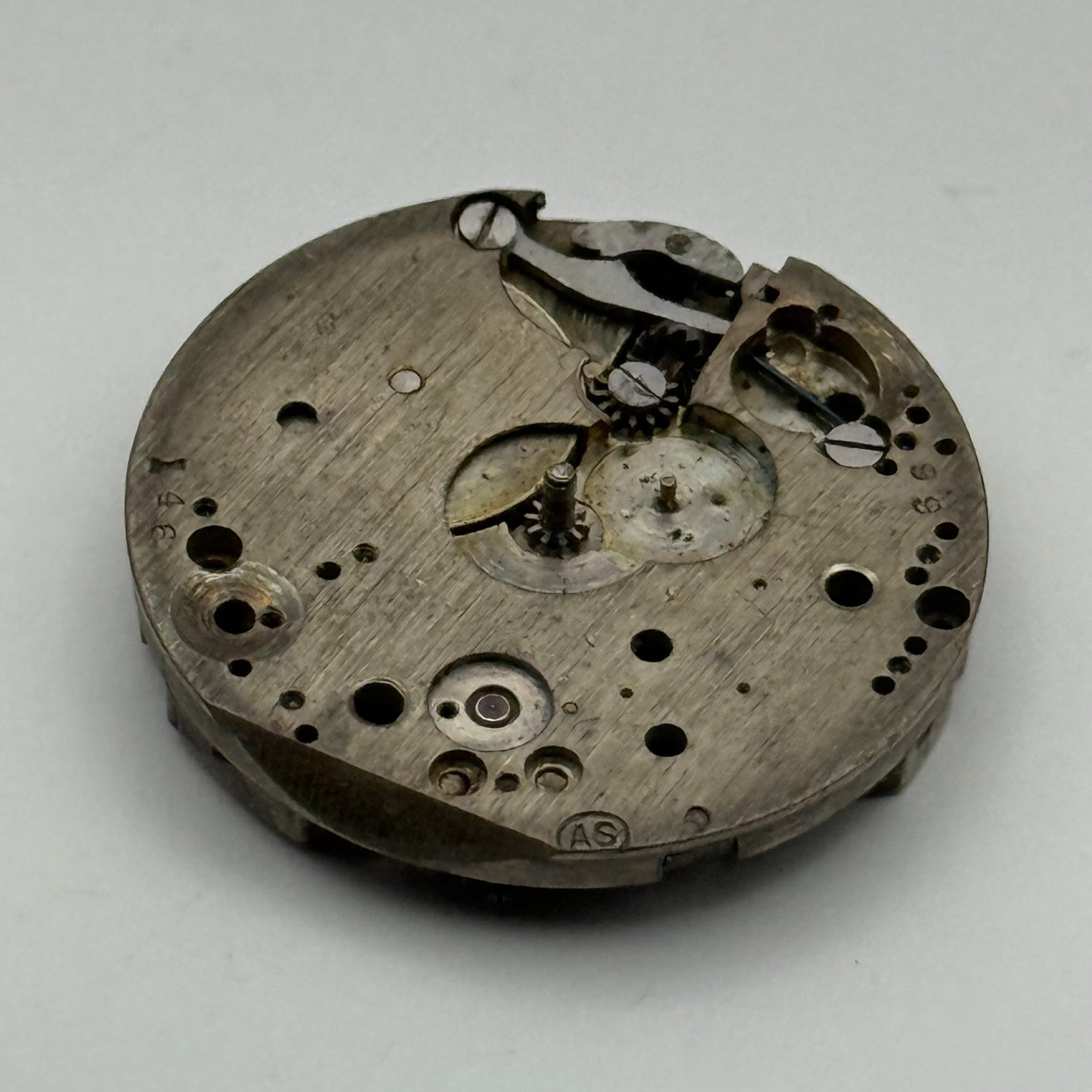 AS A Schild Swiss Watch Movement Manual Wind Vintage Parts Repair Spares 24.7mm