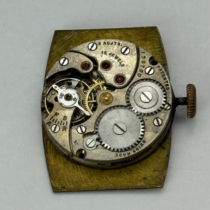18.5mm Vintage Cyma Tavannes 836 Swiss Manual Wind Watch Movement PARTS REPAIR