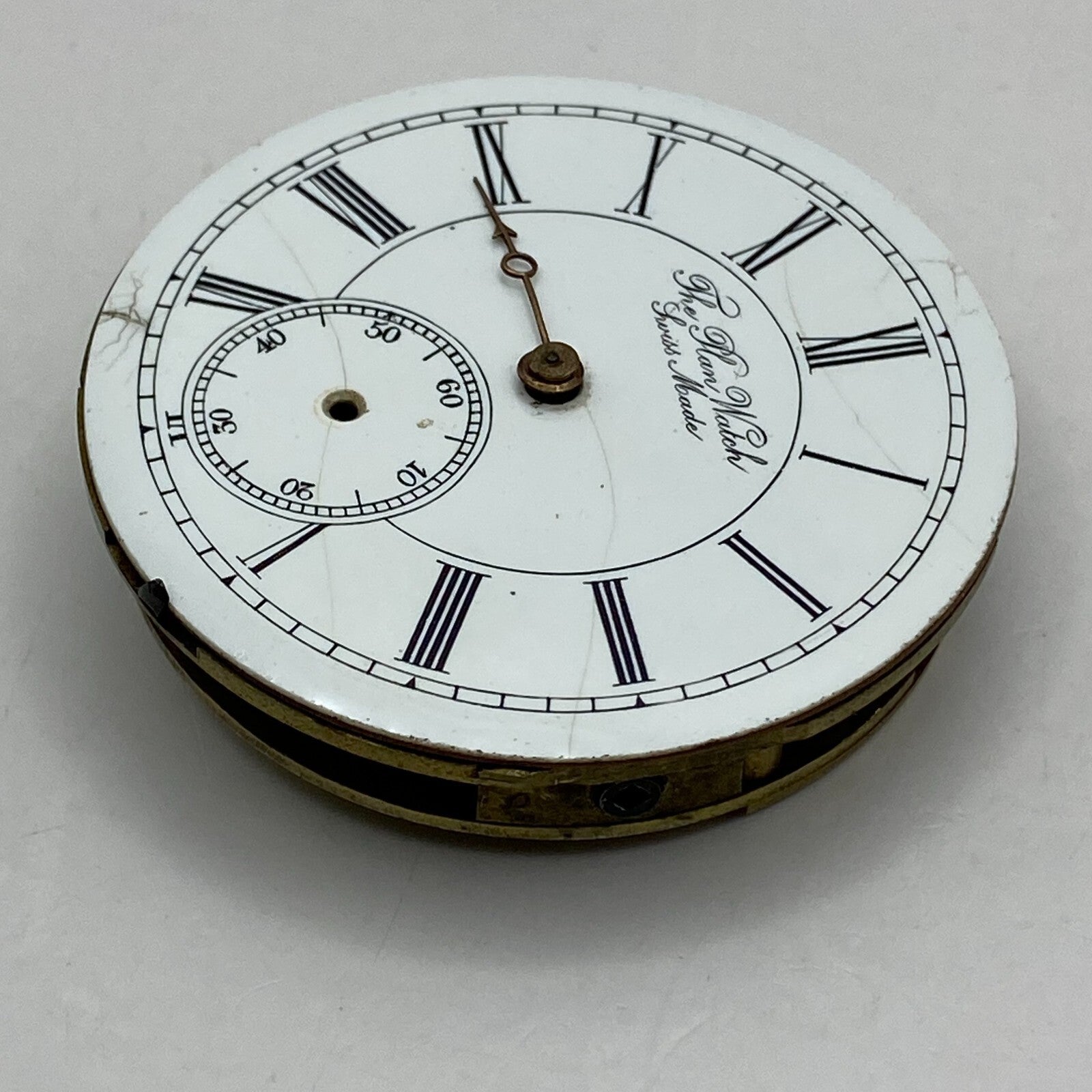 45.6mm Antique The Plan Watch Swiss Made Pocket Watch Movement PARTS REPAIR