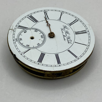 45.6mm Antique The Plan Watch Swiss Made Pocket Watch Movement PARTS REPAIR
