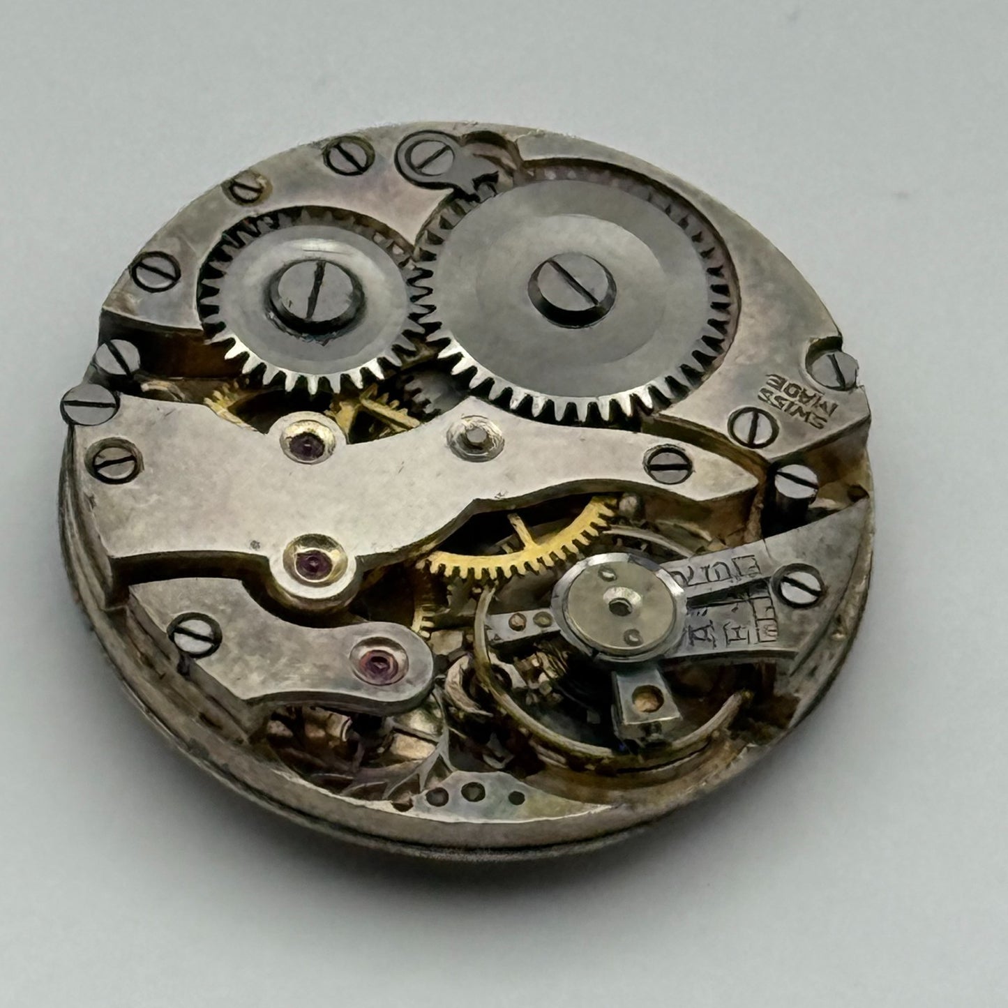 AS A Schild Swiss Watch Movement Manual Wind Vintage Parts Repair Spares 23.5mm