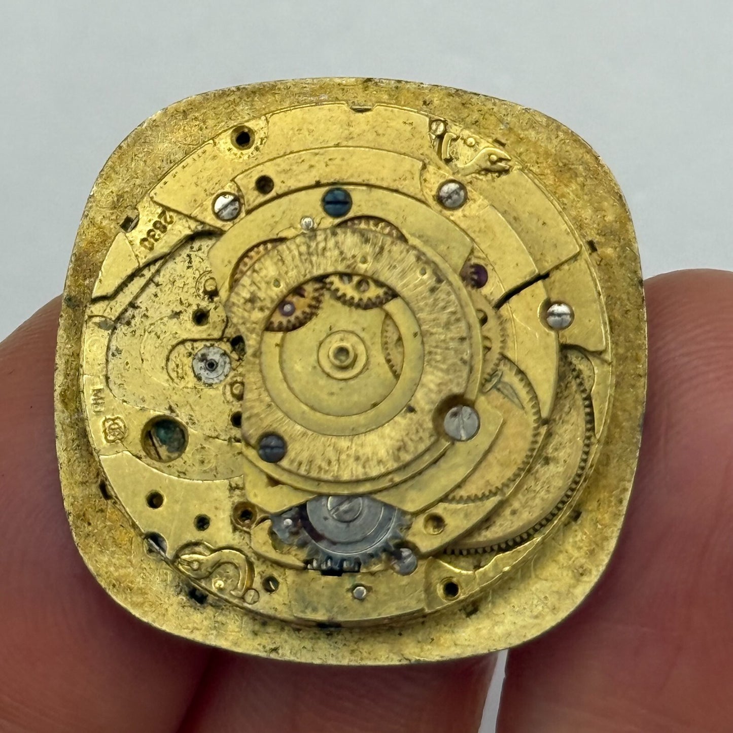 25.9mm Vintage Rotary ETA 2830 Automatic Partial Watch Movement PARTS REPAIR