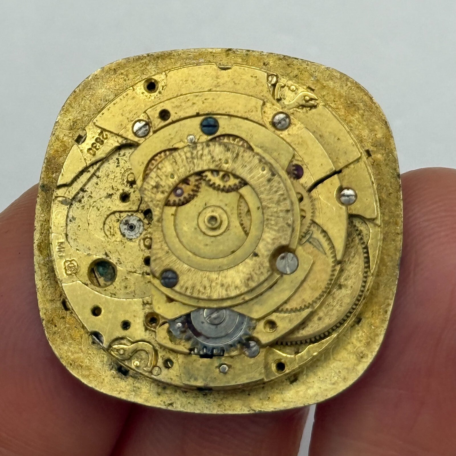 25.9mm Vintage Rotary ETA 2830 Automatic Partial Watch Movement PARTS REPAIR