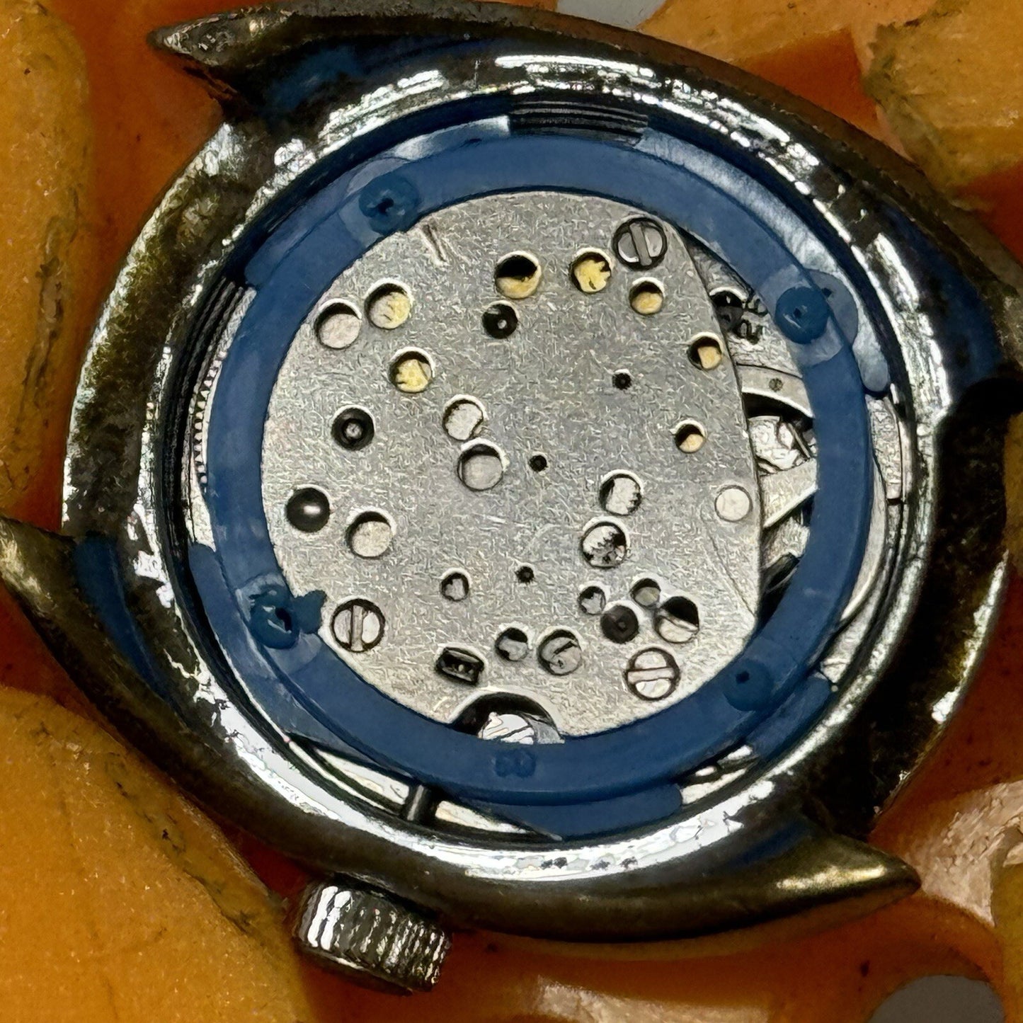 27mm Ladies Timex Sweep Seconds Date Dial GB Made Watch Head TO RESTORE