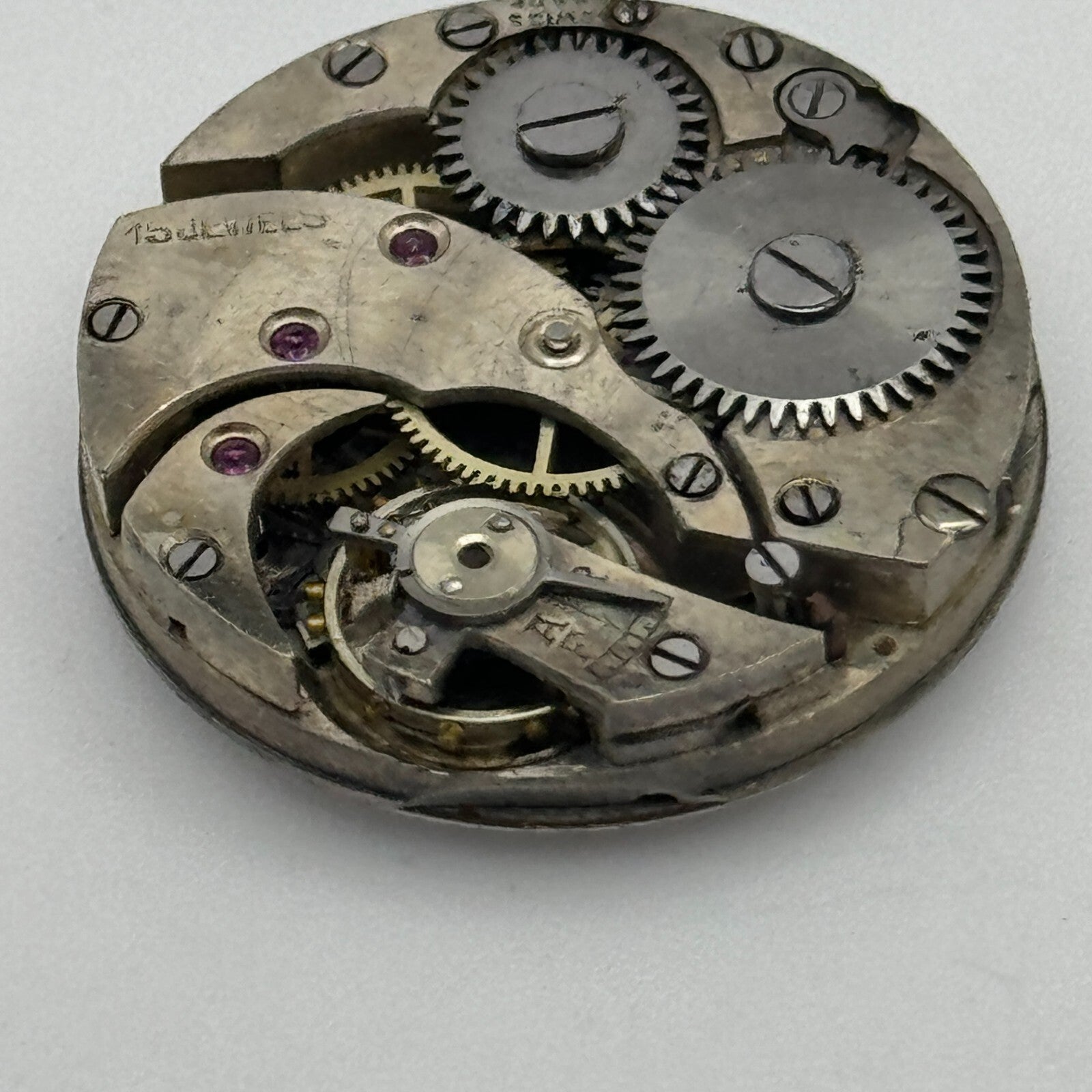 23.7mm 15 Jewels Swiss Porcelain Dial Trench Watch Movement Manual Wind PARTS