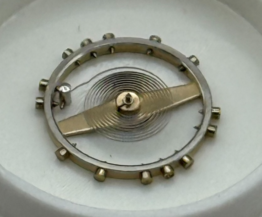 Cupillard 233 Balance Wheel Complete And Spring 10 1/2''' Watch Movement Parts