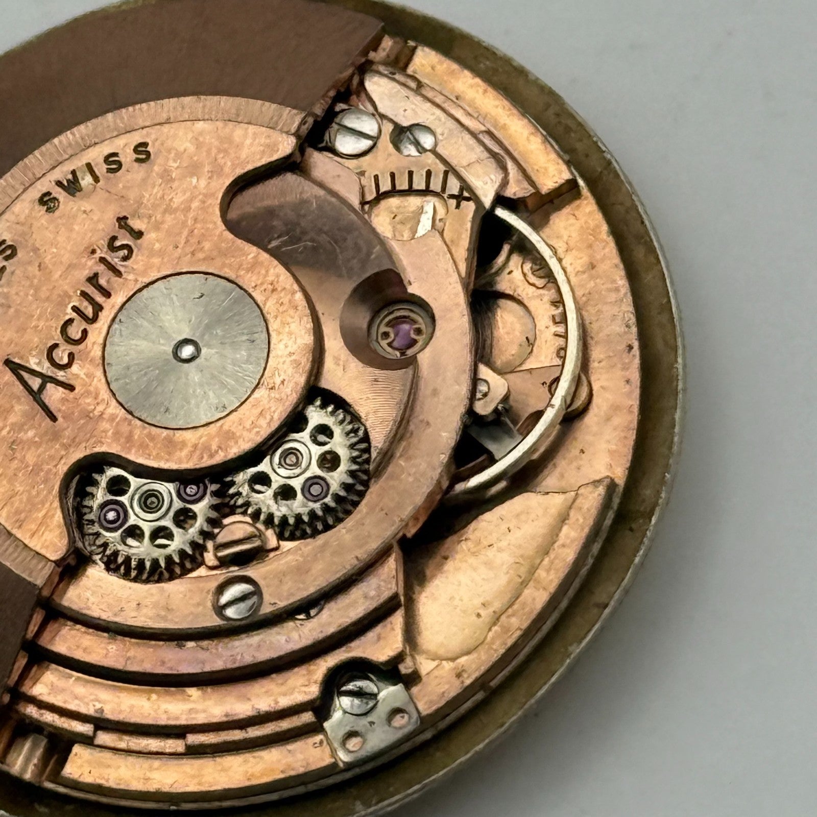 ETA 2451 Watch Movement Automatic  Accurist Shock Master Vintage Parts 28.5mm