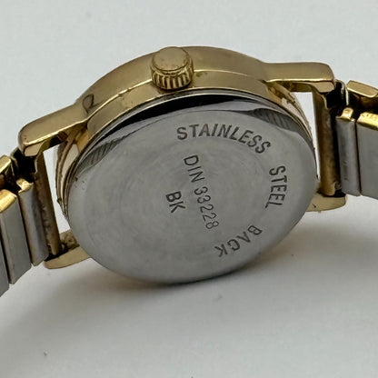 Ingersoll Ladies Quartz Watch White Dial Gold Tone Stretch Band Working 21mm