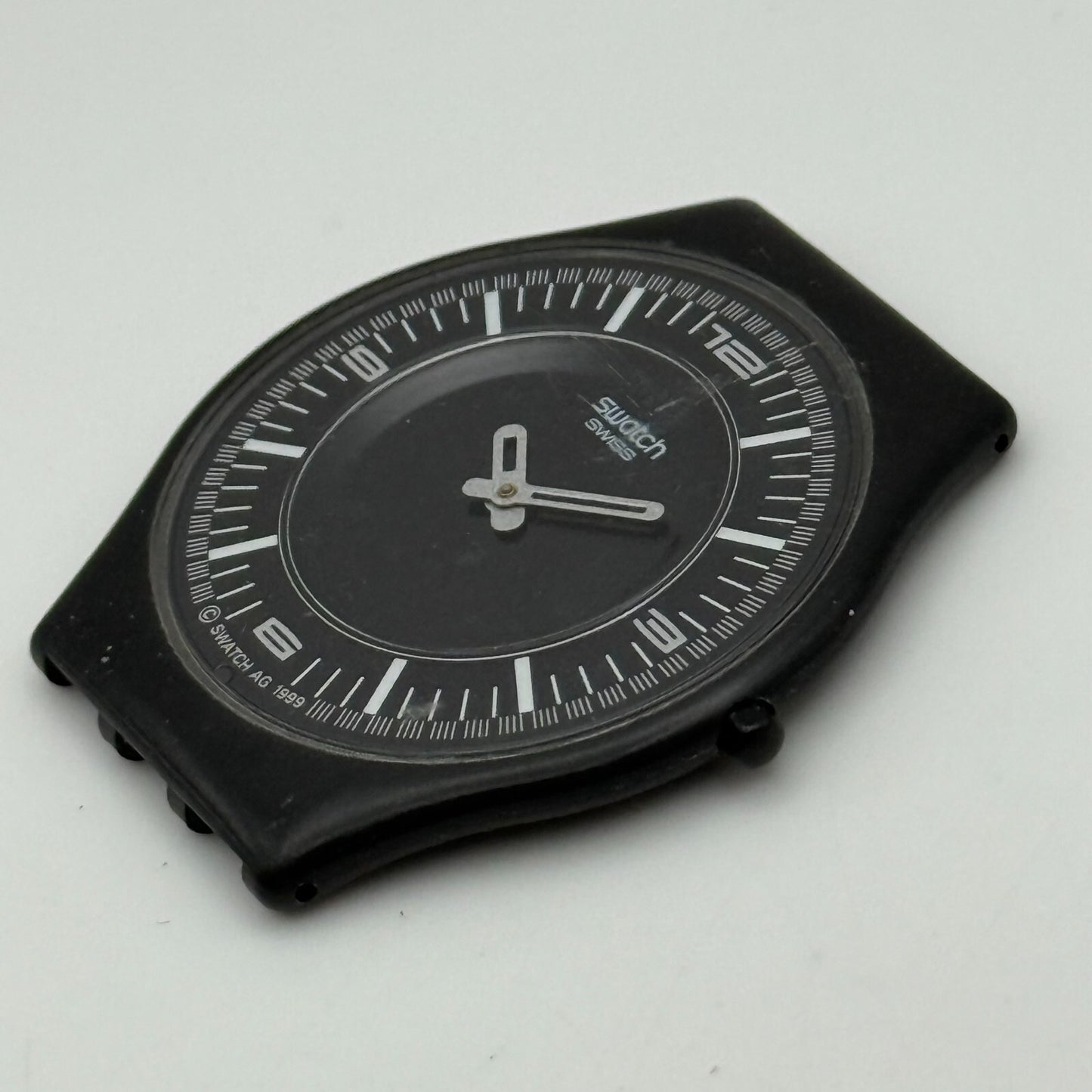 33mm Vintage 1999 Swatch SFB107G Noir De T Metal Watch UNTESTED PARTS REPAIR