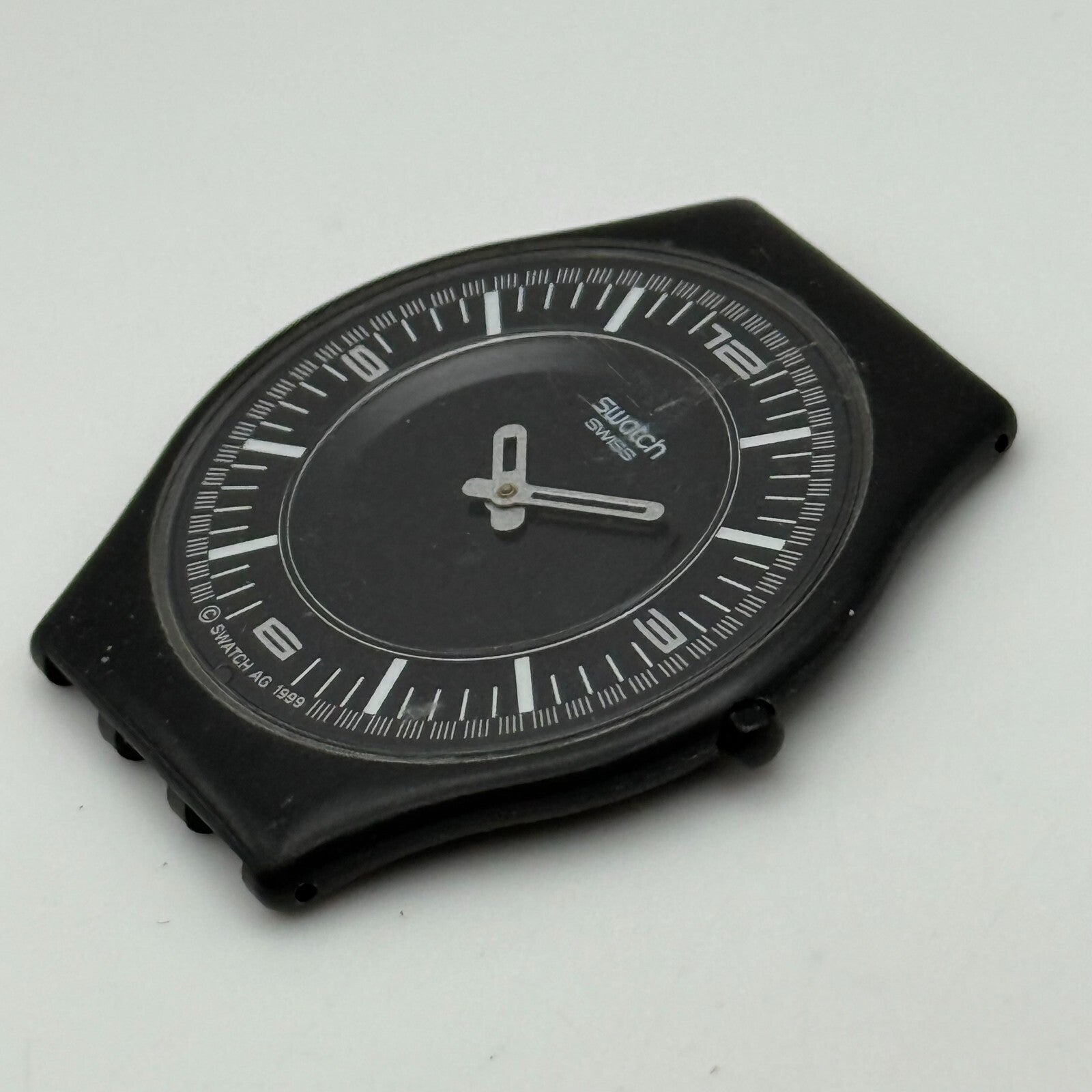 33mm Vintage 1999 Swatch SFB107G Noir De T Metal Watch UNTESTED PARTS REPAIR