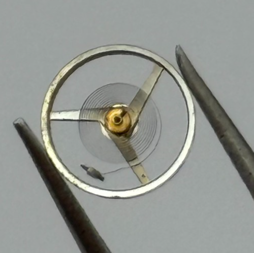 FHF 57 Balance Wheel Complete And Spring 6¾''' Inca 1612 M Watch Movement Parts 