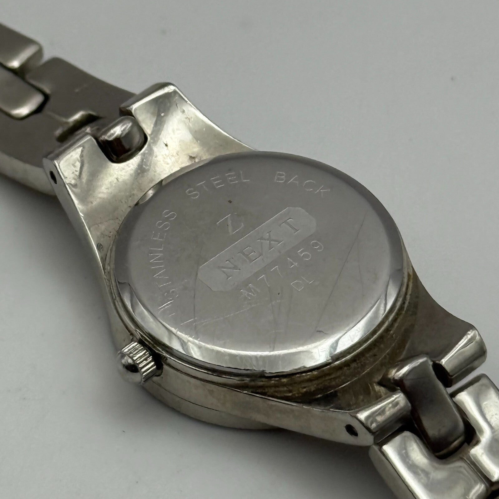 22mm Working Ladies Next M77459 Silver Tone Jewelled Quartz Watch 6 Inches