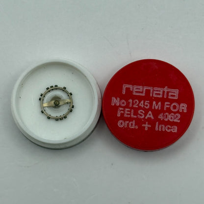 Felsa 4062 Balance Wheel Complete And Spring  1245 M Watch Movement Parts NOS