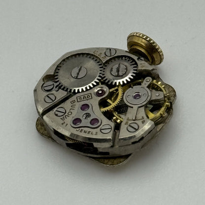 13mm Vintage Ladies Bulova 5AD Manual Wind Swiss Watch Movement PARTS REPAIR