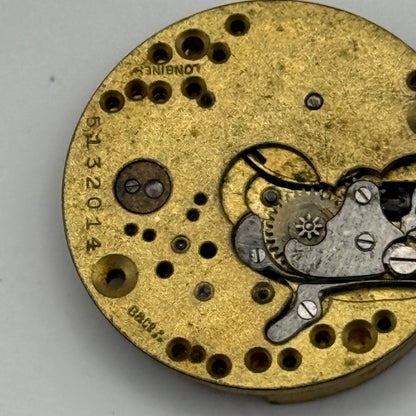 Longines 10.26 B&Co Watch Movement Swiss Vintage Incomplete Parts Repair 23.6mm