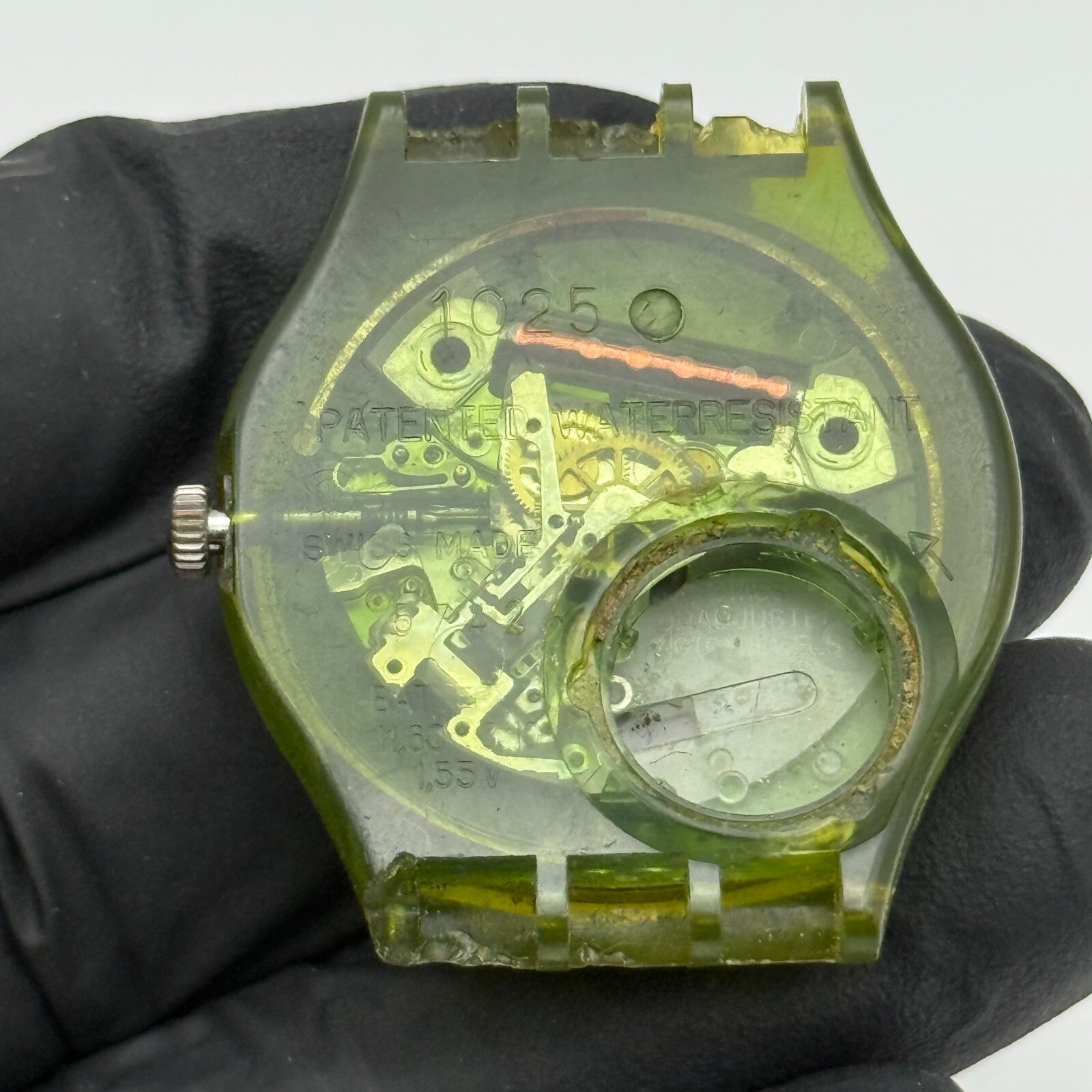 33mm Vintage 1990 Swatch Franco GG110 Watch UNTESTED PARTS REPAIR