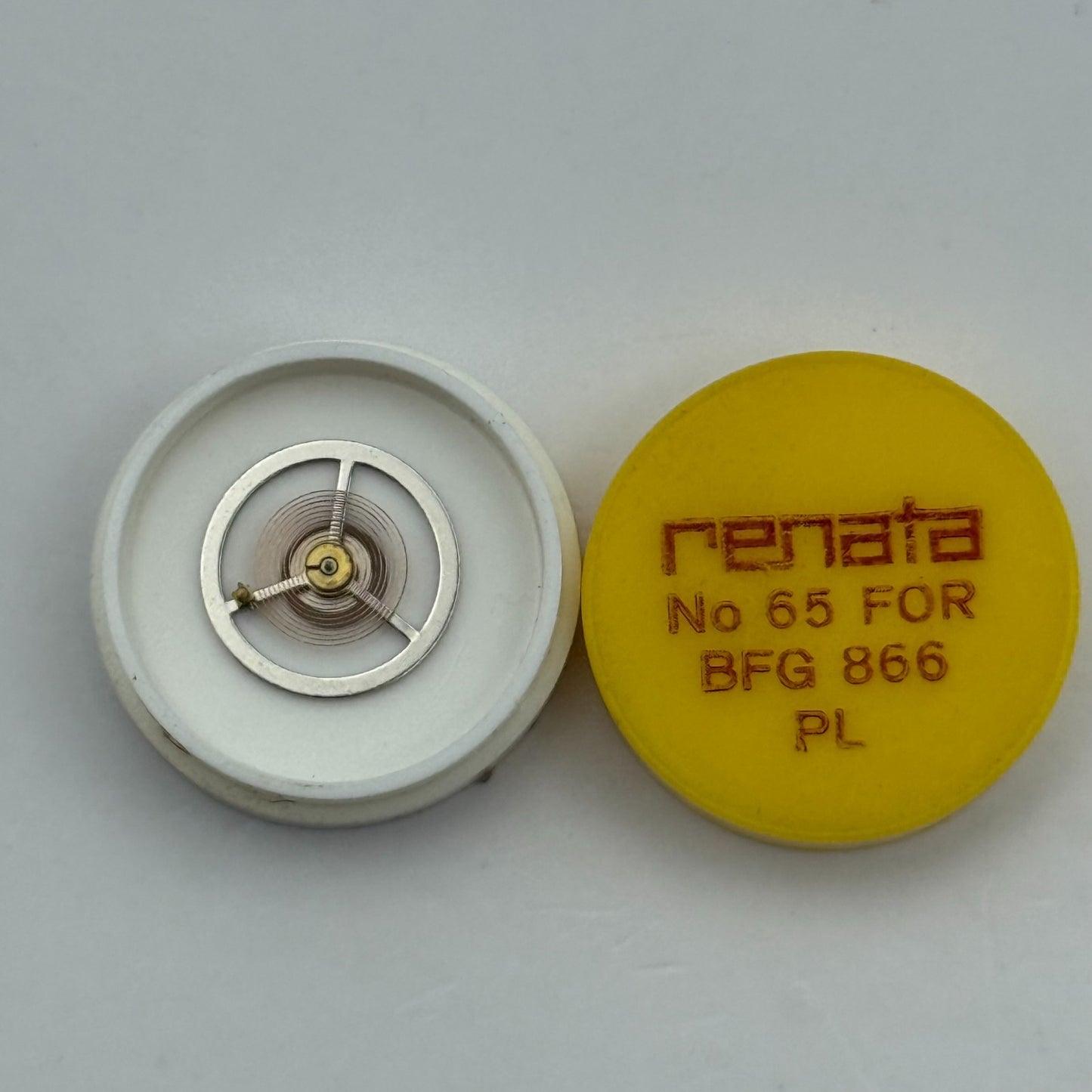 BFG 866 Balance Wheel Complete And Spring Renata 65 Watch Movement Parts NOS 