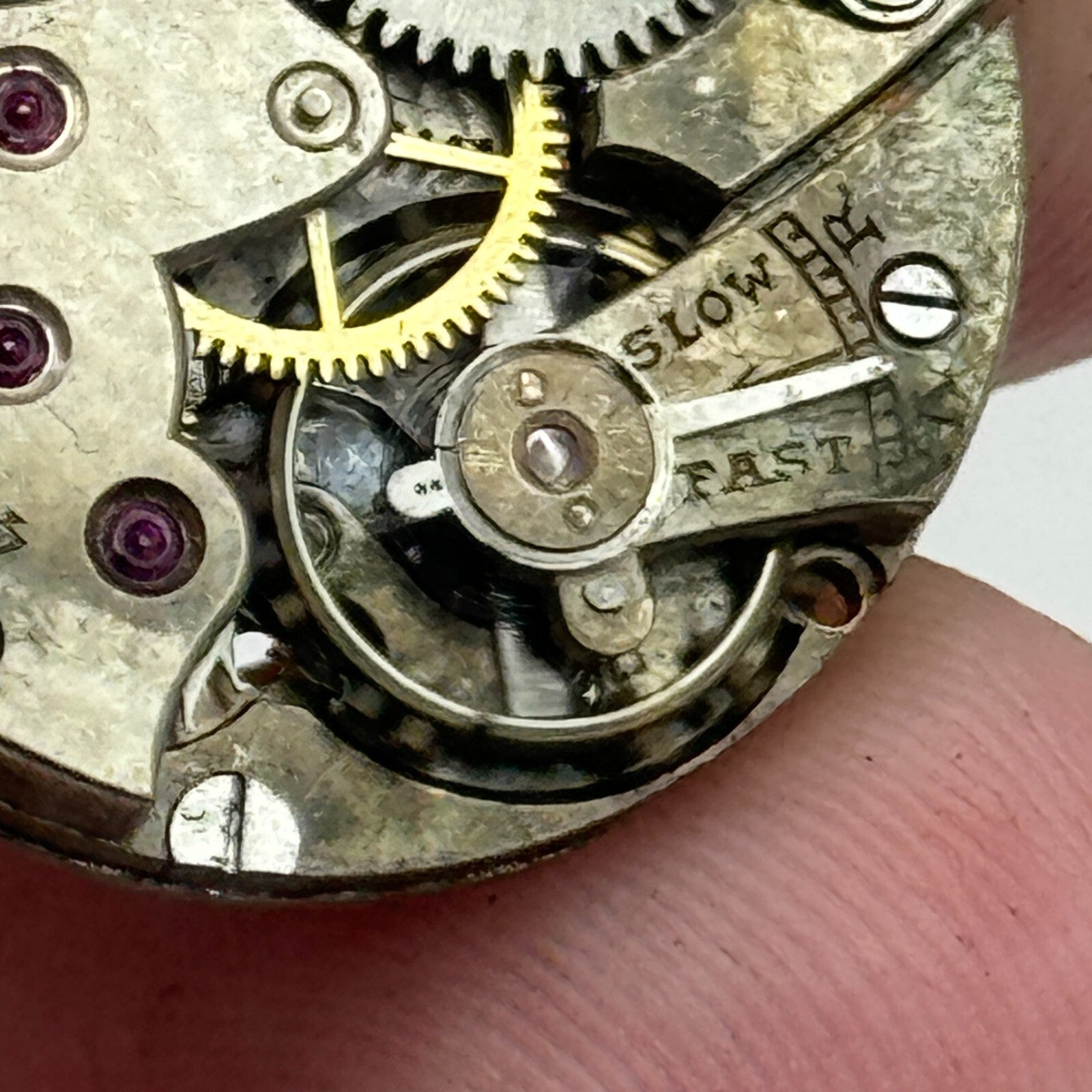 23.2mm Possibly Movado 15 Jewels 4 Adjustments Manual Wind Watch Movement PARTS